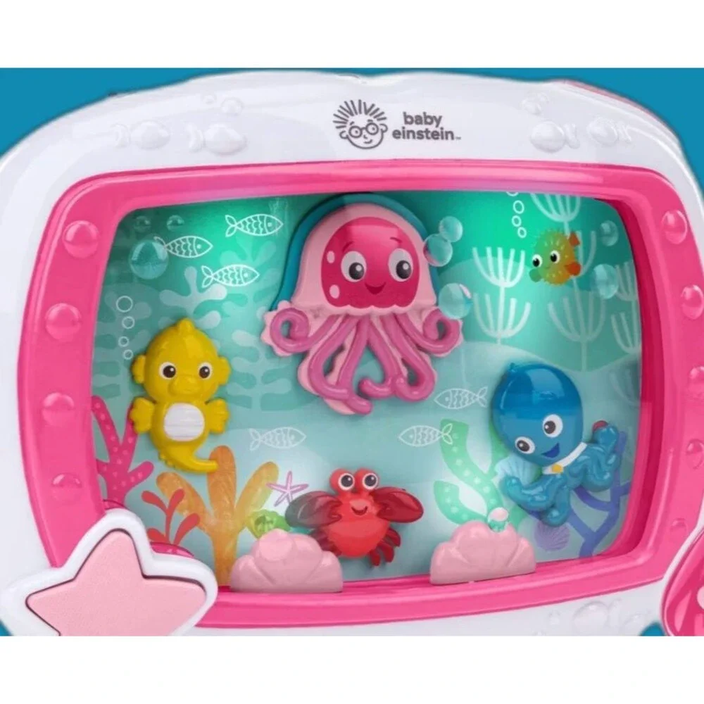 Baby Einstein Sea Dreams Soother Pink Crib Sound Machine Remote NWT